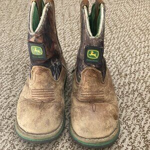 Toddler John deere pull on boots